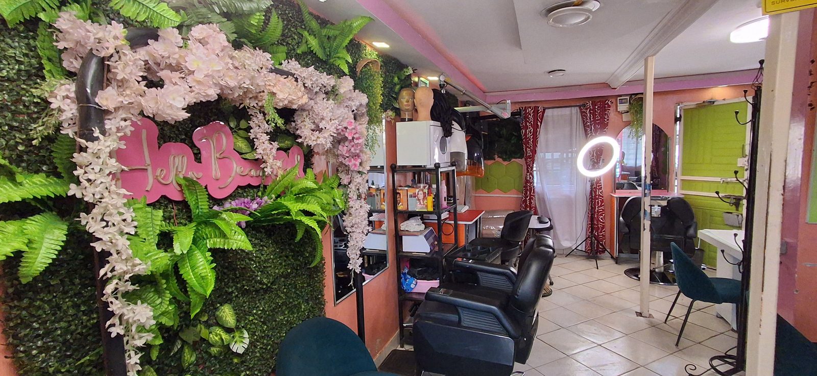 Floral welcome corner